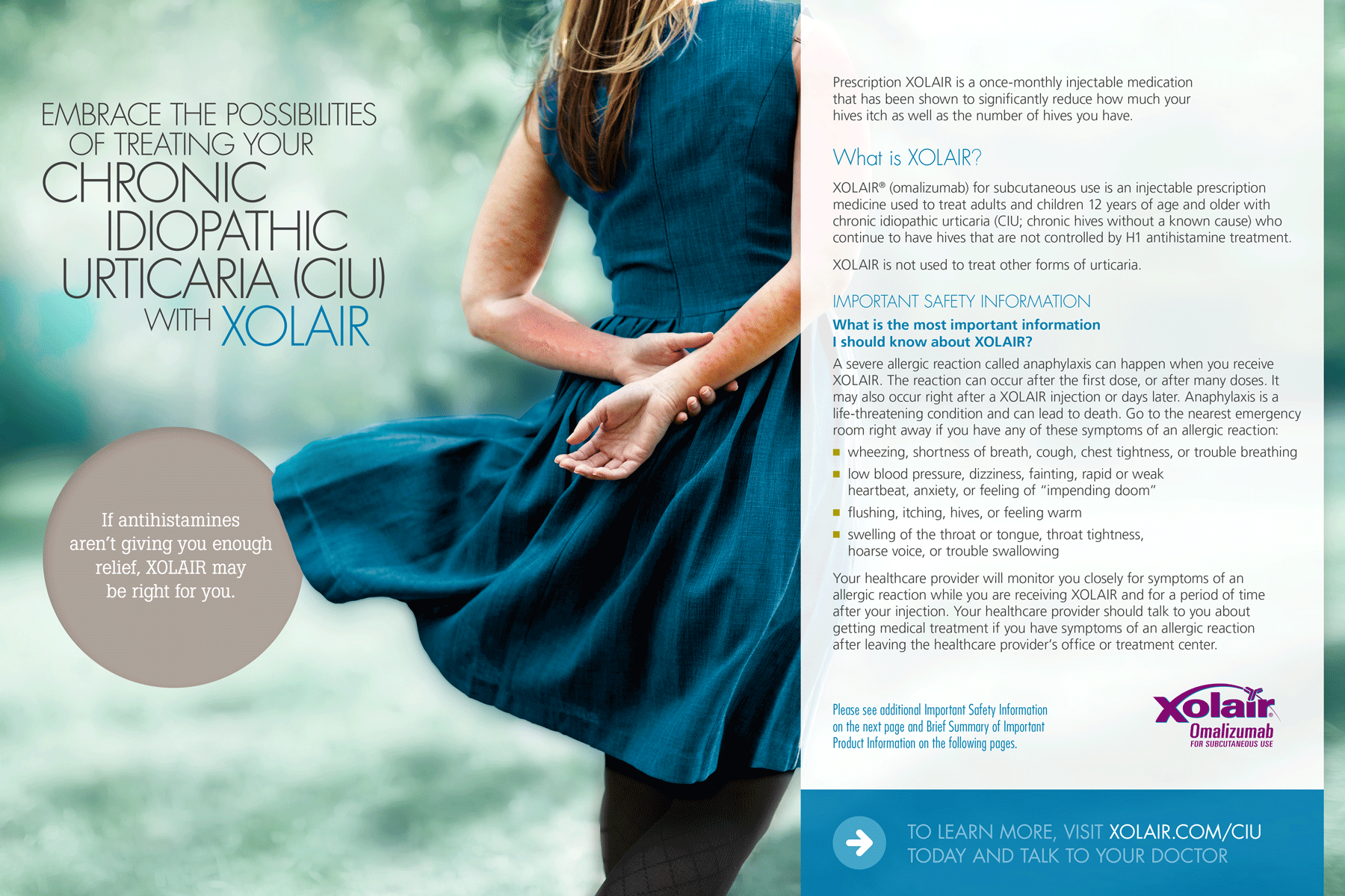 XOLAIR for CIU - "Body Language" DTC Campaign